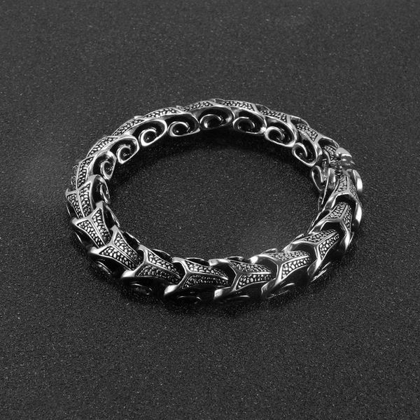 link, chain fashion animal punk dragon bracelet gothic men's head buckle party creative hip hop rock snake 2021, Black
link, chain fashion animal punk dragon bracelet gothic men's head buckle party creative hip hop rock snake 2021, Black