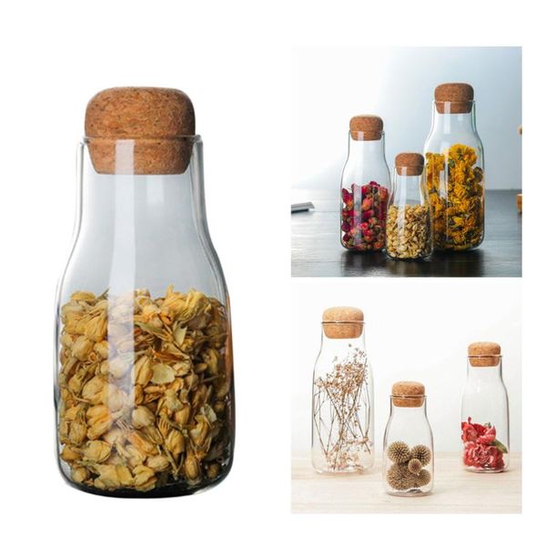 transparent glass storage tank sealed flower tea dried fruit grains container with cork (150ml) bottles & jars
transparent glass storage tank sealed flower tea dried fruit grains container with cork (150ml) bottles & jars