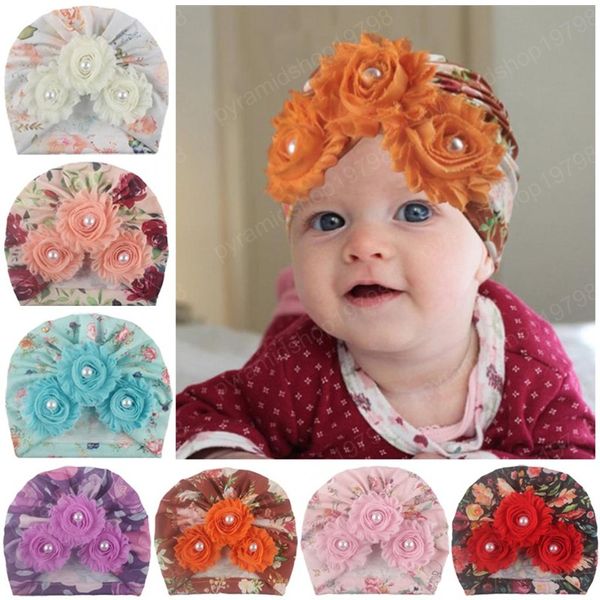 cotton printing flower with pearl turban hats newborn baby sweet beanie caps girls pgraphy props soft hat toddler children casual beanie, Yellow
cotton printing flower with pearl turban hats newborn baby sweet beanie caps girls pgraphy props soft hat toddler children casual beanie, Yellow