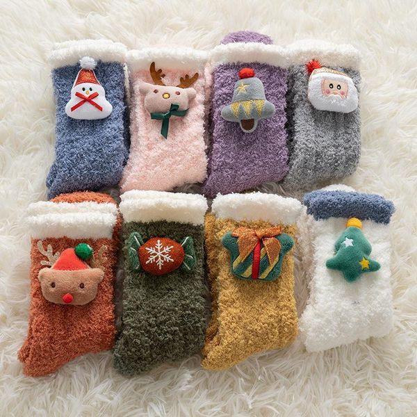 christmas decorations coral fleece socks female mid-tube cute japanese snowman santa elk xmas gift bags year candy holder
christmas decorations coral fleece socks female mid-tube cute japanese snowman santa elk xmas gift bags year candy holder