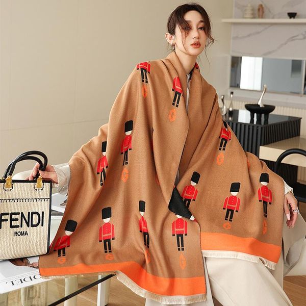 scarves imitate cashmere long scarf women fashion soldier print shawl stole hijab winter warm big kerchief bandana 185*65cm, Blue;gray
scarves imitate cashmere long scarf women fashion soldier print shawl stole hijab winter warm big kerchief bandana 185*65cm, Blue;gray