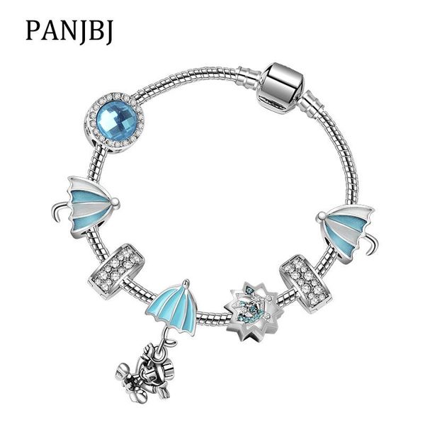 charm bracelets silver plated beads bracelet jiminy cricket fairy tale snake chain basic for women diy jewelry making, Golden;silver