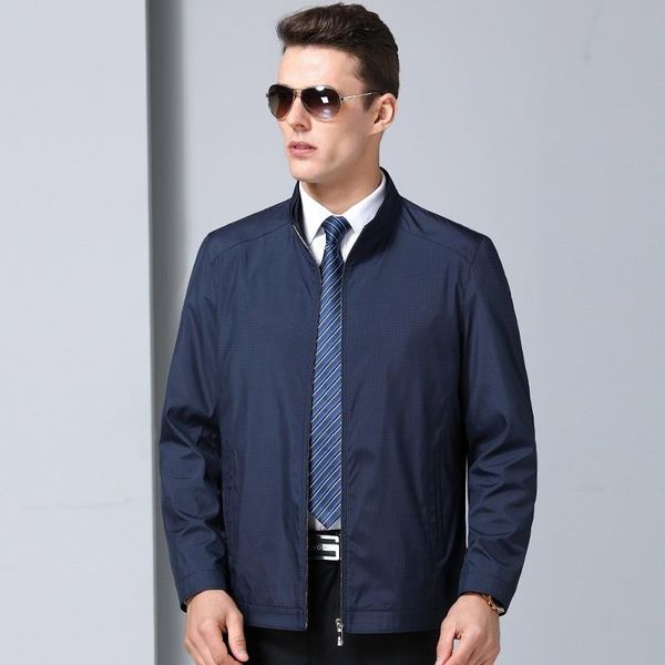 men's jackets middle-aged mens windbreakers solid blue green spring autumn jacket zipper men coat 2021 male coats ropa de hombre, Black;brown
men's jackets middle-aged mens windbreakers solid blue green spring autumn jacket zipper men coat 2021 male coats ropa de hombre, Black;brown