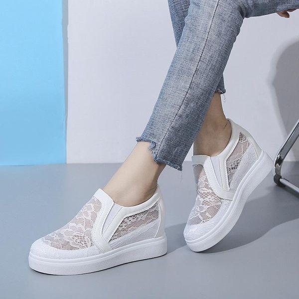 dress shoes inner increased mesh small white women's summer 2021 breathable lace casual thick-soled hollow, Black
dress shoes inner increased mesh small white women's summer 2021 breathable lace casual thick-soled hollow, Black