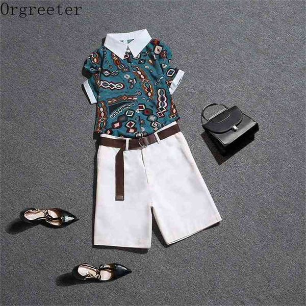 retro color matching lapel printed shirt women's 2 piece set summer graceful lady casual chiffon with wide leg pants suits 210602, White
retro color matching lapel printed shirt women's 2 piece set summer graceful lady casual chiffon with wide leg pants suits 210602, White