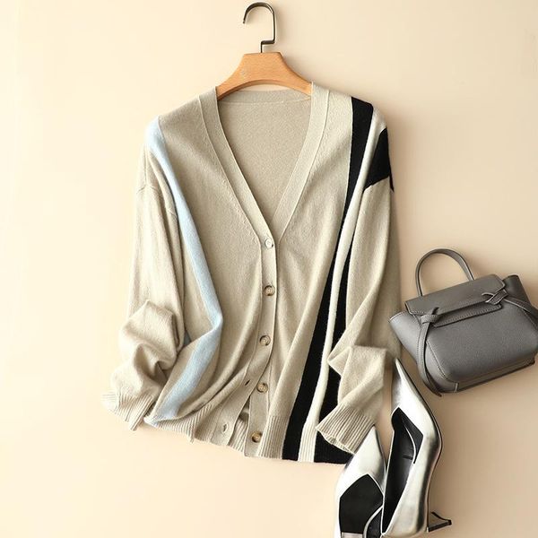 women's knits & tees 2022 autumn winter arrival premium 100% cashmere oversized cardigan europe fashion designers patchwork chic outerw, White
women's knits & tees 2022 autumn winter arrival premium 100% cashmere oversized cardigan europe fashion designers patchwork chic outerw, White