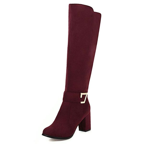 boots lapolaka 2021 fashion female booties comfy flock square heel round toe zip high shoes women knee large size 46, Black
boots lapolaka 2021 fashion female booties comfy flock square heel round toe zip high shoes women knee large size 46, Black