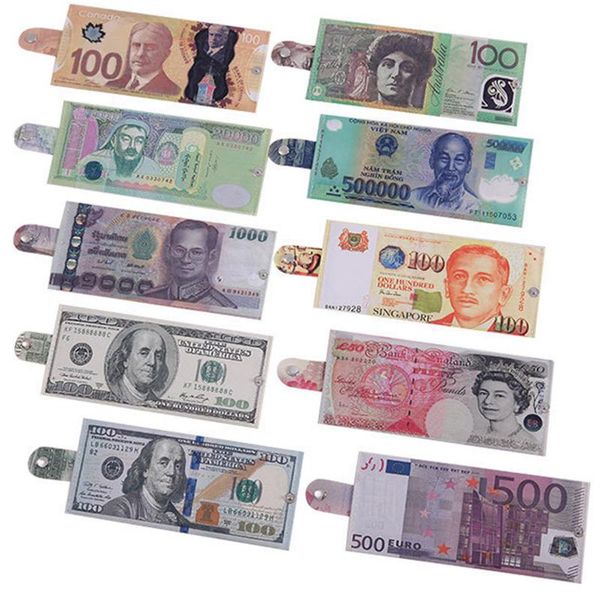 wallets creative money printing pattern wallet storage package dollar sterling euro ruble shape compartment coin purse, Red;black
wallets creative money printing pattern wallet storage package dollar sterling euro ruble shape compartment coin purse, Red;black