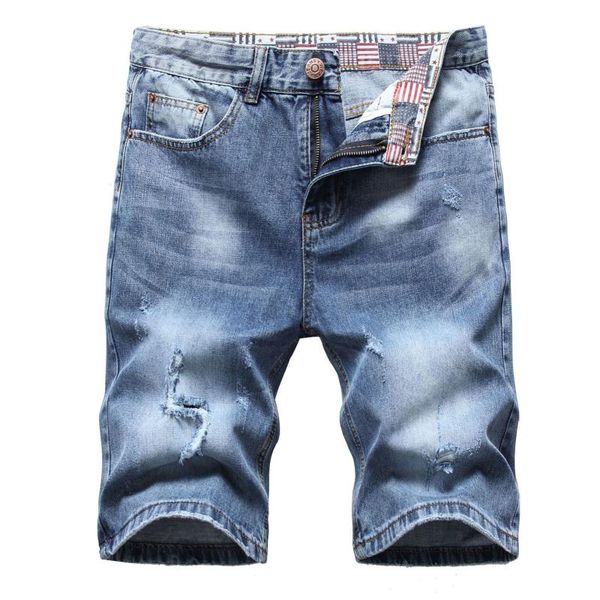 men's shorts summer light colored thin ripped denim five-point pants stretch korean self-cultivation short men, White;black
men's shorts summer light colored thin ripped denim five-point pants stretch korean self-cultivation short men, White;black