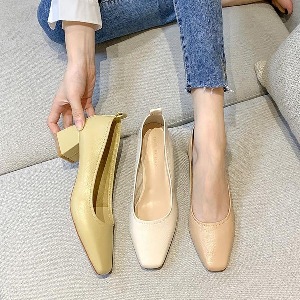 women's brand shoes high heel 2021 square head thick office pumps girls heels dress, Black
women's brand shoes high heel 2021 square head thick office pumps girls heels dress, Black