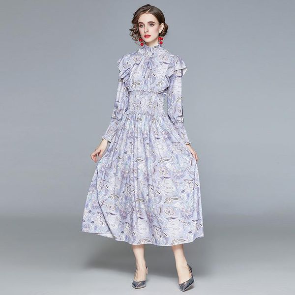 casual dresses light purple women stand neck lantern sleeve long dress winter elegant slim ladies print floral party vestdios, Black;gray
casual dresses light purple women stand neck lantern sleeve long dress winter elegant slim ladies print floral party vestdios, Black;gray