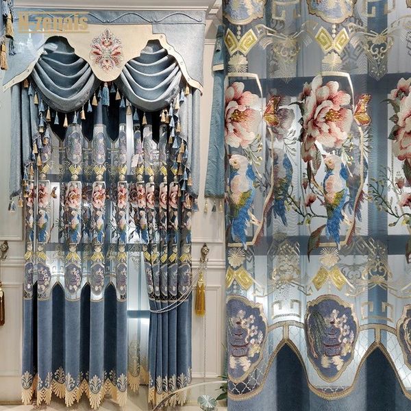 curtain & drapes chinese style luxury embroidered cashmere chenille thickened curtains for living room dining balcony screens
curtain & drapes chinese style luxury embroidered cashmere chenille thickened curtains for living room dining balcony screens