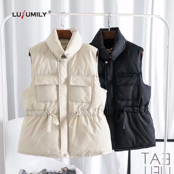 women's vests lusumily women vest winter white black waistcoat est female short sleeveless jackets casual vest sleeveless parkas, Black;white
women's vests lusumily women vest winter white black waistcoat est female short sleeveless jackets casual vest sleeveless parkas, Black;white