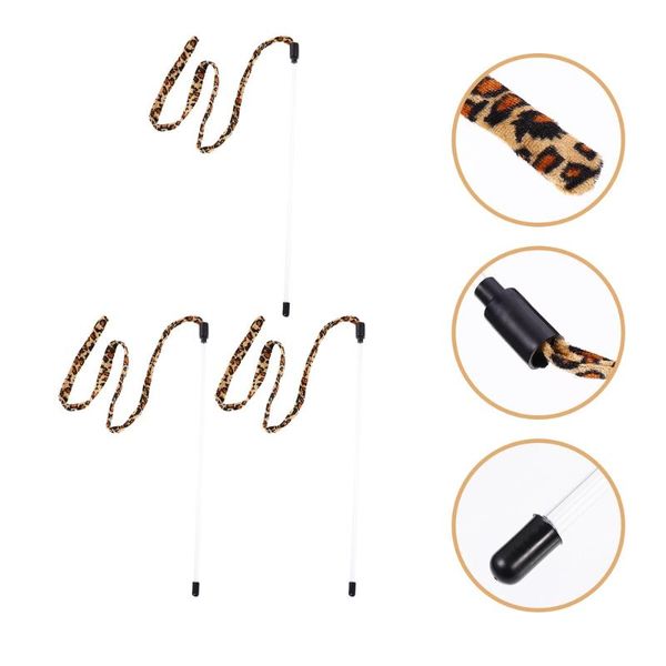 cat toys 3pcs pet cats teaser stick wand exerciser with bell and leopard ribbon
cat toys 3pcs pet cats teaser stick wand exerciser with bell and leopard ribbon