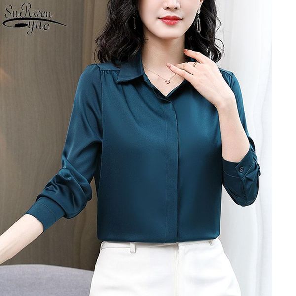women's blouses & shirts turn down collar chiffon blouse women and spring fashion long sleeve office work ol satin blusas 13040, White
women's blouses & shirts turn down collar chiffon blouse women and spring fashion long sleeve office work ol satin blusas 13040, White
