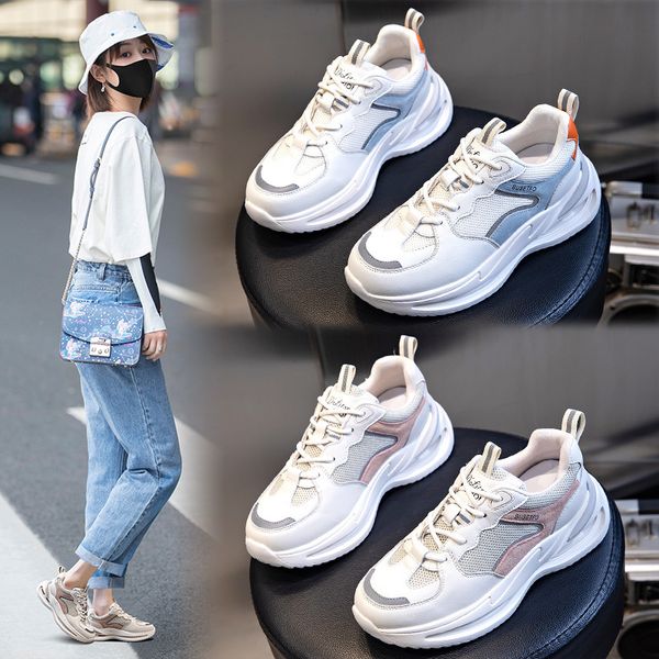 shoes women's autumn 2021 leather daddy shoes thick soled elevated sports casual running trend, Black;white
shoes women's autumn 2021 leather daddy shoes thick soled elevated sports casual running trend, Black;white