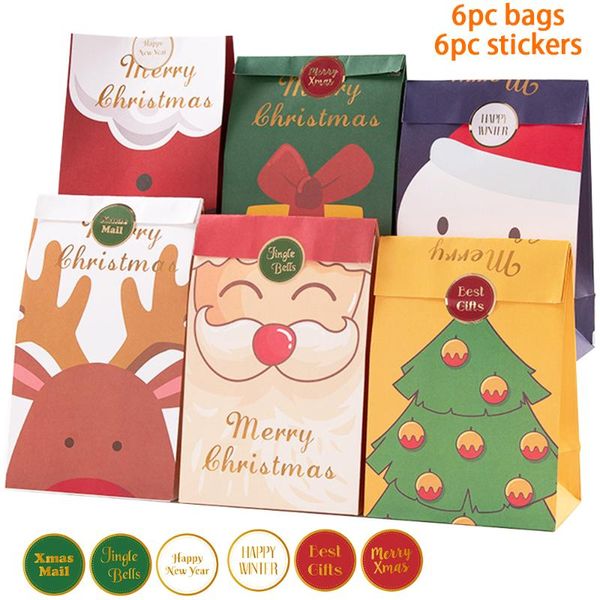 christmas decorations 6pcs kraft paper candy cookie bag santa claus snowman gift packing bags xmas navidad year party decor supplies
christmas decorations 6pcs kraft paper candy cookie bag santa claus snowman gift packing bags xmas navidad year party decor supplies