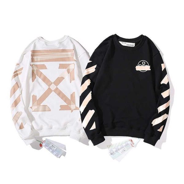 off new high plastic strip arrow couple's sweater round neck men's and women's street loose fashion brand top, Black
off new high plastic strip arrow couple's sweater round neck men's and women's street loose fashion brand top, Black