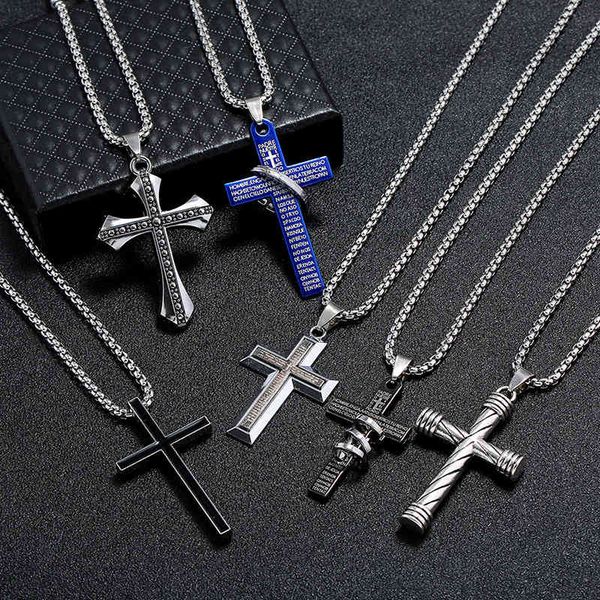 stainless steel cross pendant necklaces men religion faith crucifix charm chain for women fashion jewelry gift, Silver
stainless steel cross pendant necklaces men religion faith crucifix charm chain for women fashion jewelry gift, Silver