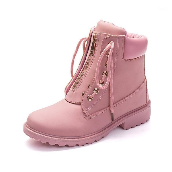 boots 2021 pink women lace up ankle round to platform winter shoes british warm snow1, Black
boots 2021 pink women lace up ankle round to platform winter shoes british warm snow1, Black