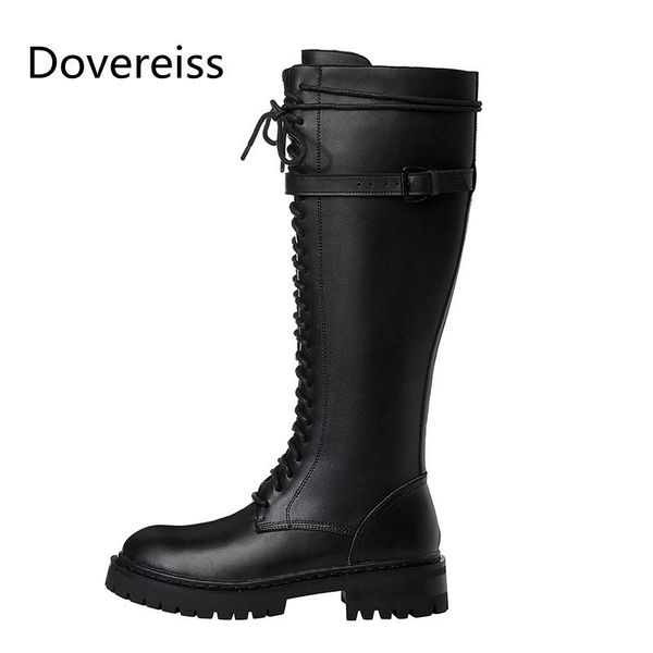 boots dovereiss fashion women's shoes winter elegant cowhide concise cross tied mature round toe knee high 34-41, Black
boots dovereiss fashion women's shoes winter elegant cowhide concise cross tied mature round toe knee high 34-41, Black