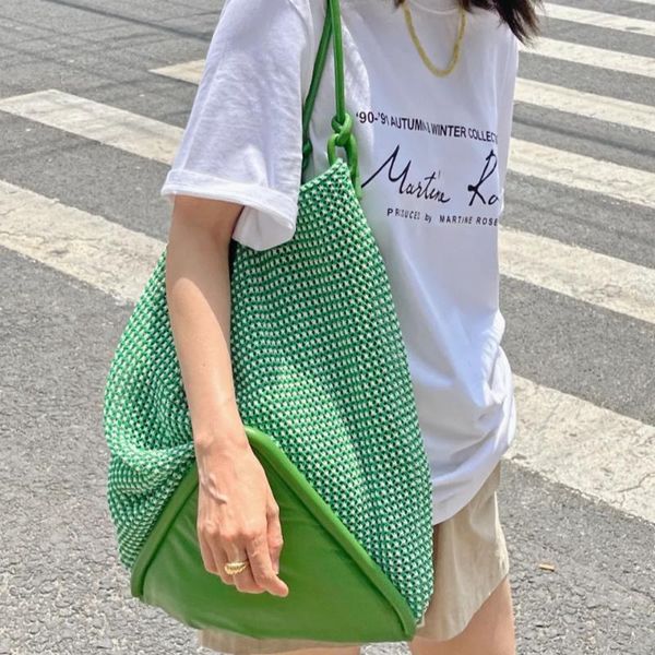 evening bags fashion large capacity tote designer green women shoulder luxury pu leather lady handbags casual summer beach bag 2021
evening bags fashion large capacity tote designer green women shoulder luxury pu leather lady handbags casual summer beach bag 2021