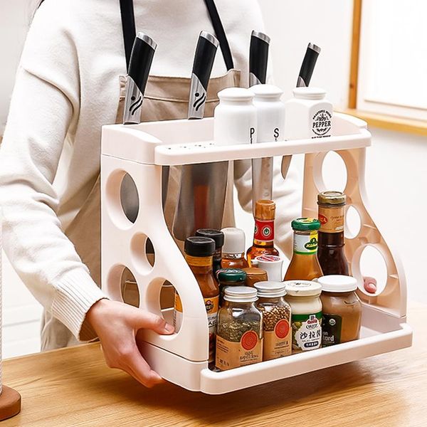 multifunctional double-layer plastic kitchen storage rack, cosmetic seasoning bathroom deskdish rack & organization
multifunctional double-layer plastic kitchen storage rack, cosmetic seasoning bathroom deskdish rack & organization