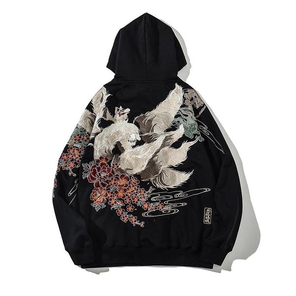 men's jackets japanese style yokosuka -e embroidery nine-tailed personality plus velvet hooded jacket hoodie autumn and winter, Black;brown
men's jackets japanese style yokosuka -e embroidery nine-tailed personality plus velvet hooded jacket hoodie autumn and winter, Black;brown