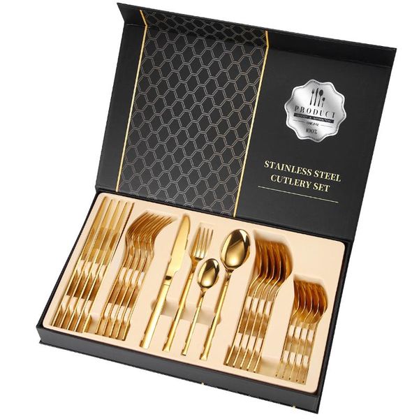 stainless steel tableware 24 piece set knife fork spoon gift box cuttery dinnerware cutlery kitchen silverware sets
stainless steel tableware 24 piece set knife fork spoon gift box cuttery dinnerware cutlery kitchen silverware sets