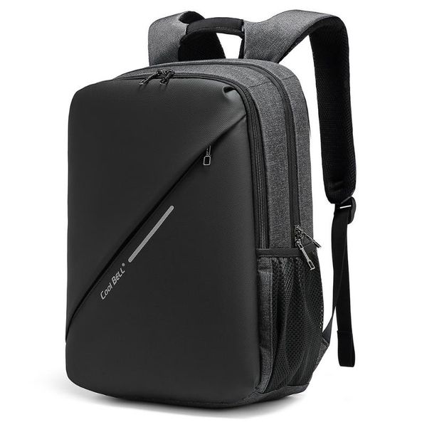 backpack men cool bell nylon with usb charging port male business casual waterproof lap15.6 inch black/gray cb-7007
backpack men cool bell nylon with usb charging port male business casual waterproof lap15.6 inch black/gray cb-7007