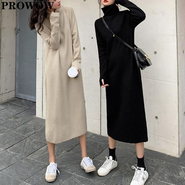 casual dresses 2021 autumn winter knitted dress women turtleneck long sleeve straight pullovers woman one piece sweater vestido, Black;gray
casual dresses 2021 autumn winter knitted dress women turtleneck long sleeve straight pullovers woman one piece sweater vestido, Black;gray