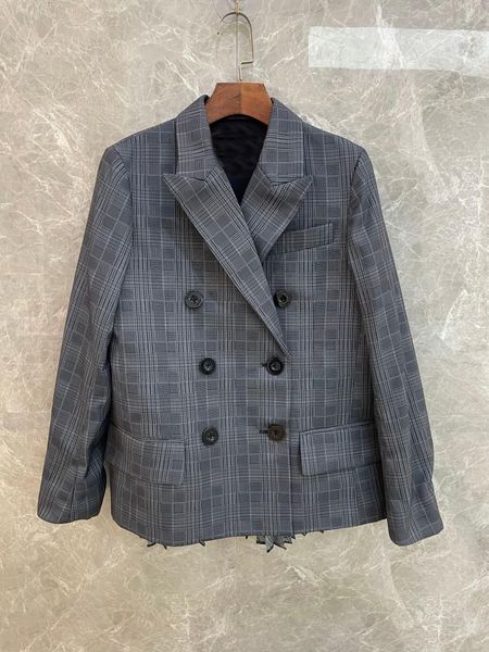 spring luxury women double breasted plaid blazer female casual jacket coat for ladies 2 color tutu women's suits & blazers, White;black
spring luxury women double breasted plaid blazer female casual jacket coat for ladies 2 color tutu women's suits & blazers, White;black