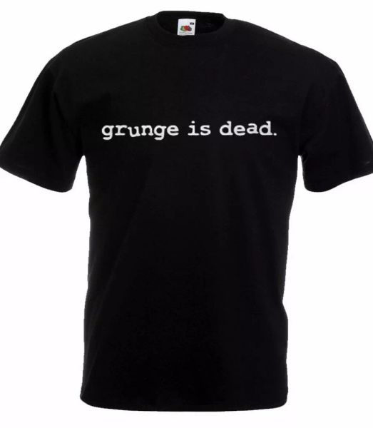 t-shirt kurt cobain grunge is dead black rock band grunge years 90 punk, White;black
t-shirt kurt cobain grunge is dead black rock band grunge years 90 punk, White;black