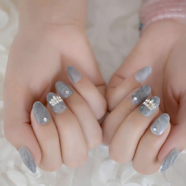 marble designed short fake nail tips 3d crown princess gray customized false round sweet dating nails1, Red;gold
marble designed short fake nail tips 3d crown princess gray customized false round sweet dating nails1, Red;gold