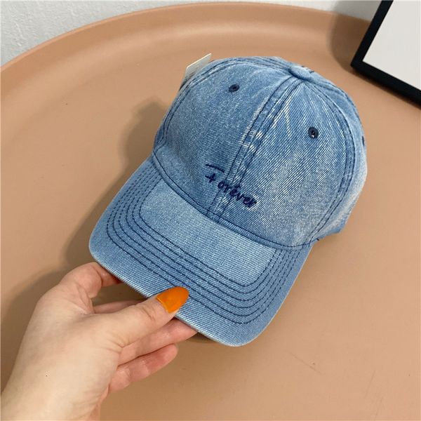 english alphabet embroidered baseball cap sunscreen hat women's wash denim cap, Yellow
english alphabet embroidered baseball cap sunscreen hat women's wash denim cap, Yellow