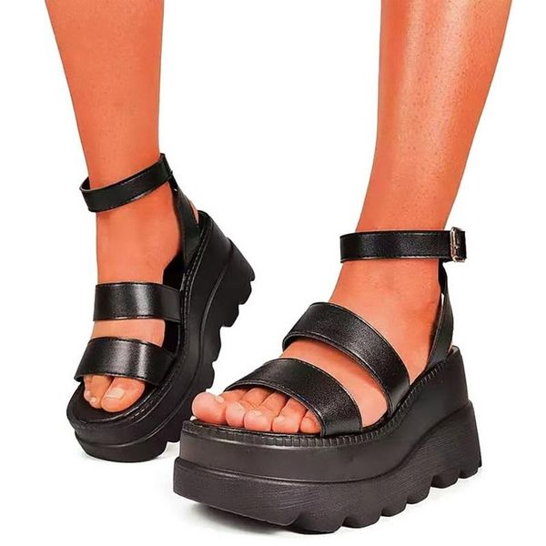 summer women sandals 2021 students flat platform wedge shoes genuine leather gladiator female outdoor beach, Black
summer women sandals 2021 students flat platform wedge shoes genuine leather gladiator female outdoor beach, Black