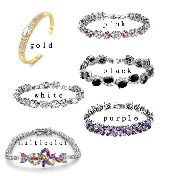 link, chain sellsets big promotion for christmas and cny clear cubic zirconia adjustable bracelets bangles women gift, Black
link, chain sellsets big promotion for christmas and cny clear cubic zirconia adjustable bracelets bangles women gift, Black