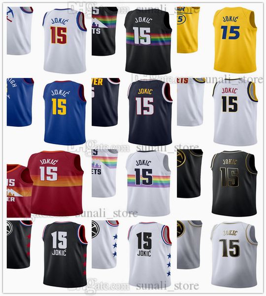 2021 basketball jerseys jokic 15 nikola city white orange earned navy blue rainbow color breathable sports shirts, Black;red
2021 basketball jerseys jokic 15 nikola city white orange earned navy blue rainbow color breathable sports shirts, Black;red