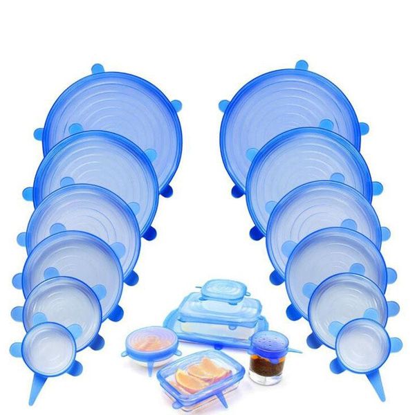 6/12pcsreusable packaging cover silicon fresh-keep sealing cap vacuum stretch silicone lids kitchen storage & organization
6/12pcsreusable packaging cover silicon fresh-keep sealing cap vacuum stretch silicone lids kitchen storage & organization