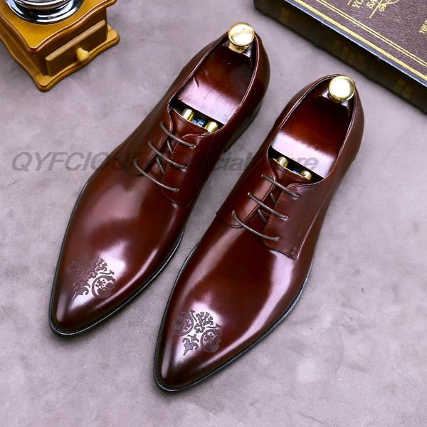 carving pointed toe men dress shoes genuine leather mens oxfords burgundy black formal shoes lace up party wedding shoes for men
carving pointed toe men dress shoes genuine leather mens oxfords burgundy black formal shoes lace up party wedding shoes for men
