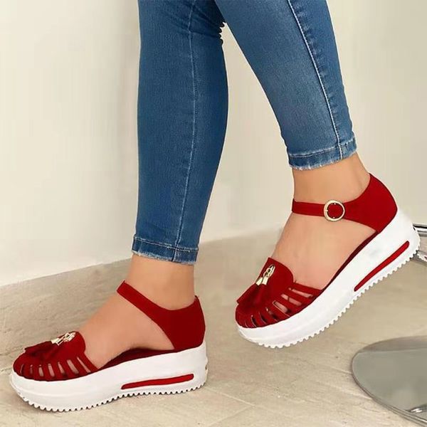 women tassel flat platform woman buckle straps sandals ladies hollow out cover heel shoes female summer beach footwear plus size, Black
women tassel flat platform woman buckle straps sandals ladies hollow out cover heel shoes female summer beach footwear plus size, Black