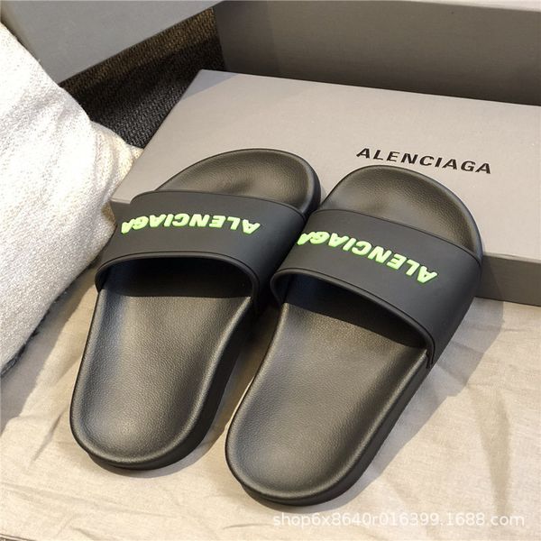 summer new b family paris show fashion versatile simple wear antiskid one word beach couple sandals ysj, Black
summer new b family paris show fashion versatile simple wear antiskid one word beach couple sandals ysj, Black