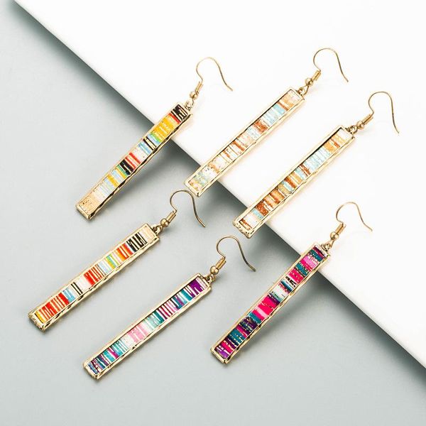 dangle & chandelier 2021 trendy national style long striped paste colorful leather earrings for women girls fashion jewelry, Silver
dangle & chandelier 2021 trendy national style long striped paste colorful leather earrings for women girls fashion jewelry, Silver