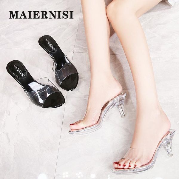 slippers women 2021 summer crystal mid-heeled slides female transparent high heels 6.5cm casual daily shopping shoes, Black
slippers women 2021 summer crystal mid-heeled slides female transparent high heels 6.5cm casual daily shopping shoes, Black