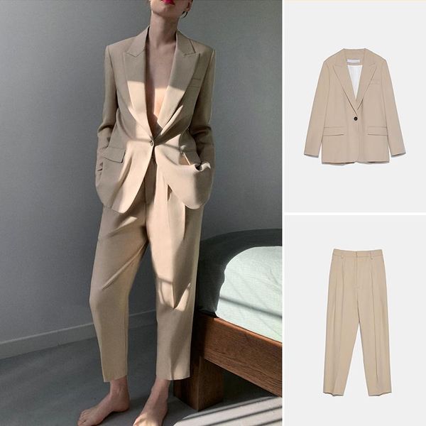 piece 2021 autumn 2 women suits single button office lady jacket +zipper pants suit female trousers blazer set women's & blazers, White;black
piece 2021 autumn 2 women suits single button office lady jacket +zipper pants suit female trousers blazer set women's & blazers, White;black