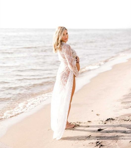 pregnancy p shoot lace dresses see through maternity lace pgraphy long dress slit front open maternity p shoot wear y0924, White
pregnancy p shoot lace dresses see through maternity lace pgraphy long dress slit front open maternity p shoot wear y0924, White