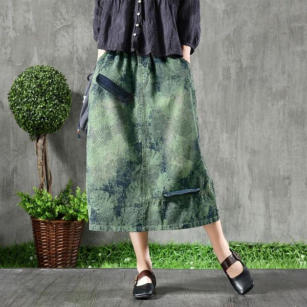 skirts denim skirt restore ancient ways printing in the bust to show a word thin elastic waist long autumn, Black
skirts denim skirt restore ancient ways printing in the bust to show a word thin elastic waist long autumn, Black