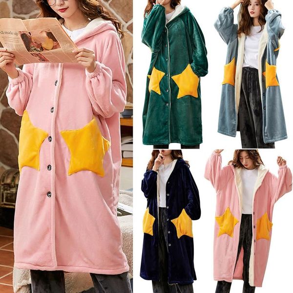 women's jackets star print coat lady open stitch coral velvet pajamas women home wear long sleeves robe winter for teens girls, Black;brown
women's jackets star print coat lady open stitch coral velvet pajamas women home wear long sleeves robe winter for teens girls, Black;brown