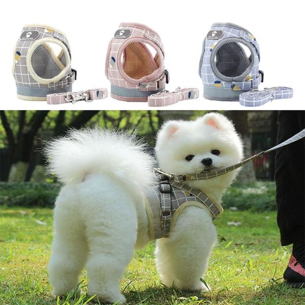 dog collars & leashes pet cat harness with leash adjustable vest walking supplies soft breathable plaid collar puppy for small medidum large
dog collars & leashes pet cat harness with leash adjustable vest walking supplies soft breathable plaid collar puppy for small medidum large