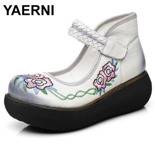 dress shoes yaerni spring autumn embroidered cowhide leather women fashion wedges high heels retro wedding shoese538, Black
dress shoes yaerni spring autumn embroidered cowhide leather women fashion wedges high heels retro wedding shoese538, Black